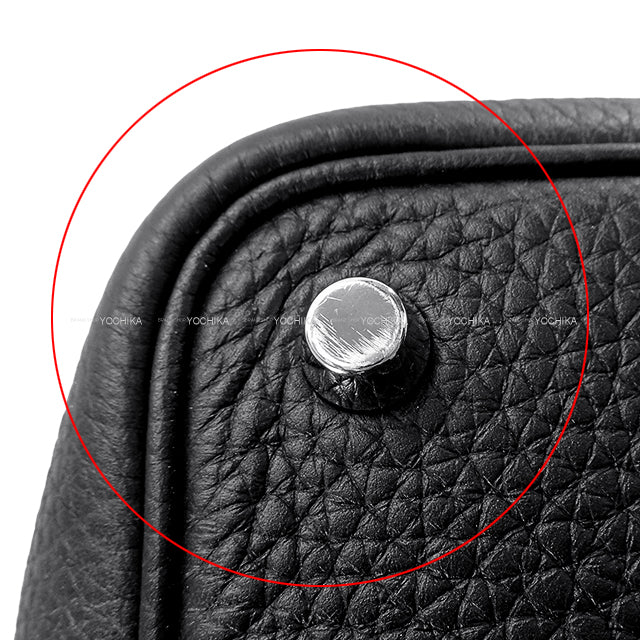 [Pre-loved] HERMES Handbag Picotin Lock 18 PM Noir (Black) Taurillon Clemence Silver HW Stamp B[LIKE NEW][Authentic]