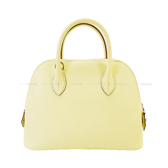HERMES Shoulder bag Bolide1923 25 Jaune Milton Veau Epsom Silver HW Stamp K[EXCELLENT][Authentic]
