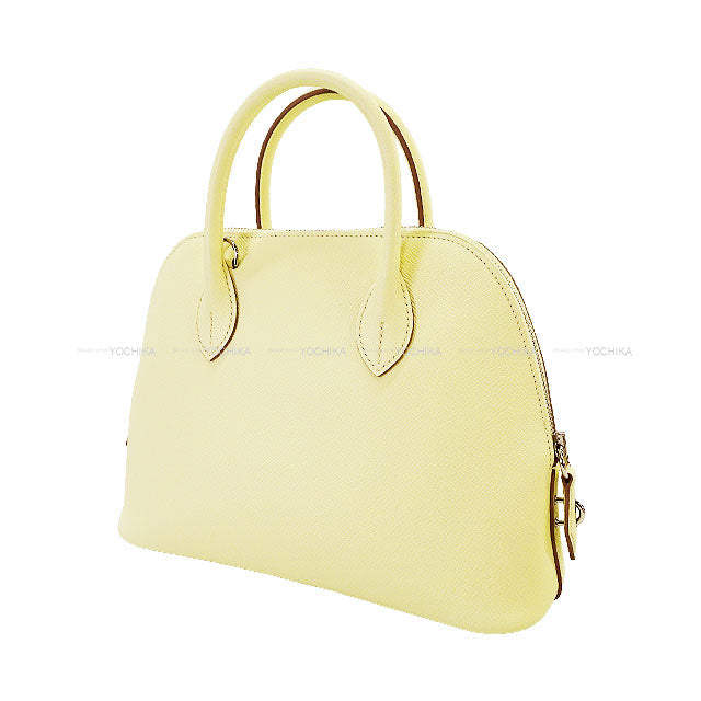 HERMES Shoulder bag Bolide1923 25 Jaune Milton Veau Epsom Silver HW Stamp K[EXCELLENT][Authentic]