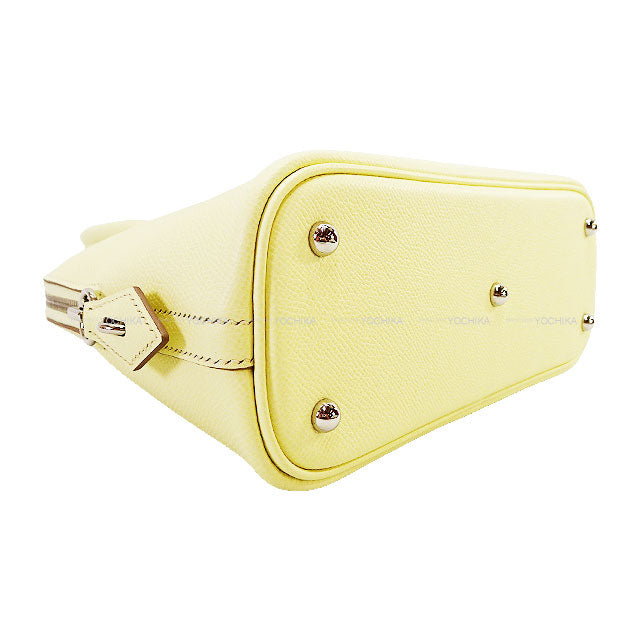 HERMES Shoulder bag Bolide1923 25 Jaune Milton Veau Epsom Silver HW Stamp K[EXCELLENT][Authentic]
