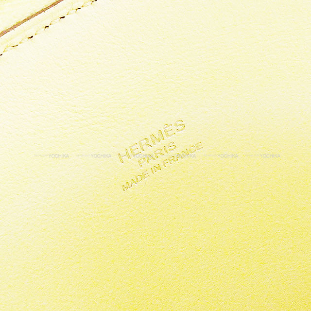 HERMES Shoulder bag Bolide1923 25 Jaune Milton Veau Epsom Silver HW Stamp K[EXCELLENT][Authentic]