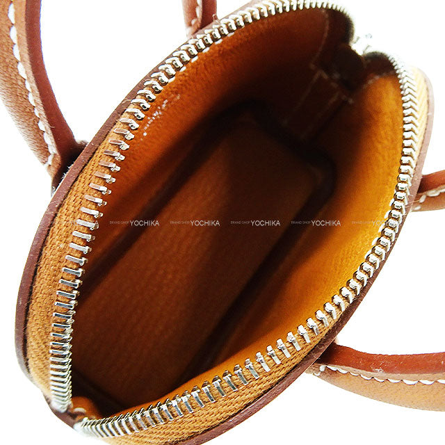 HERMES bag charm Bolide Shark Gold Evercolor Silver HW Stamp K[BRAND NEW][Authentic]