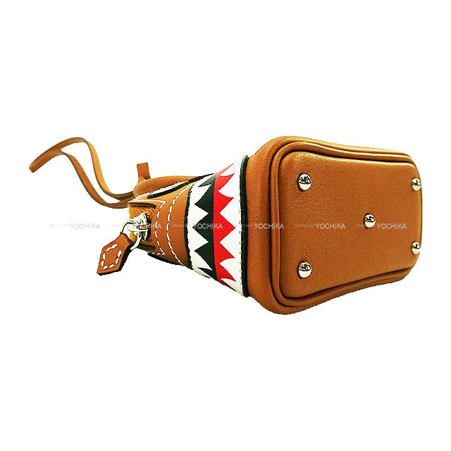 HERMES bag charm Bolide Shark Gold Evercolor Silver HW Stamp K[BRAND NEW][Authentic]