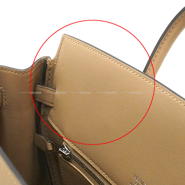 HERMES Handbag Birkin25 shadow Poussiere Veau Swift Stamp K[BRAND NEW][Authentic]