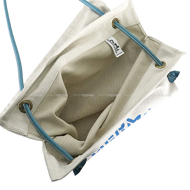 [Pre-loved] HERMES Shoulder bag Aline GM Bleu Jean/Naturel Toile Chevrons/Veau Epsom Gold HW[LIKE NEW][Authentic]