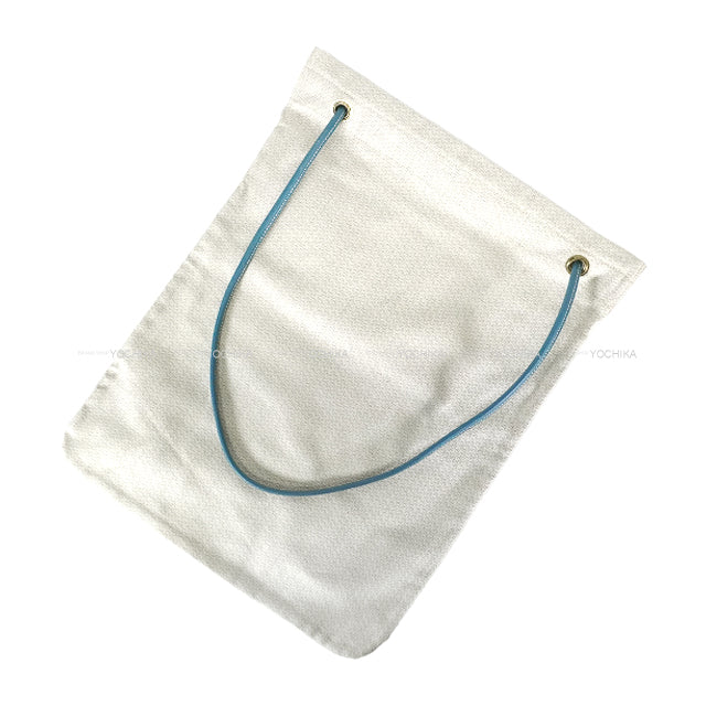 [Pre-loved] HERMES Shoulder bag Aline GM Bleu Jean/Naturel Toile Chevrons/Veau Epsom Gold HW[LIKE NEW][Authentic]