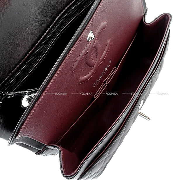 CHANEL Shoulder bag Matelasse 23 Classic Double Flap Small COCO Mark Small Noir (Black) Lambskin Silver HW A01113[EXCELLENT][Authentic]