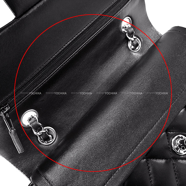 CHANEL Shoulder bag Matelasse 23 Classic Double Flap Small COCO Mark Small Noir (Black) Lambskin Silver HW A01113[EXCELLENT][Authentic]