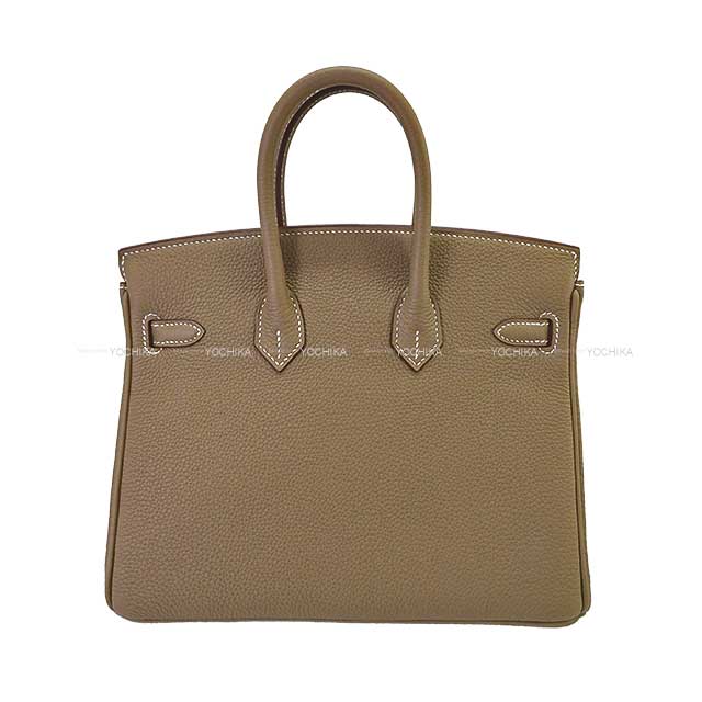 HERMES Handbag Birkin25 Etoupe Veau Togo Mat Silver HW Stamp K[BRAND NEW][Authentic]