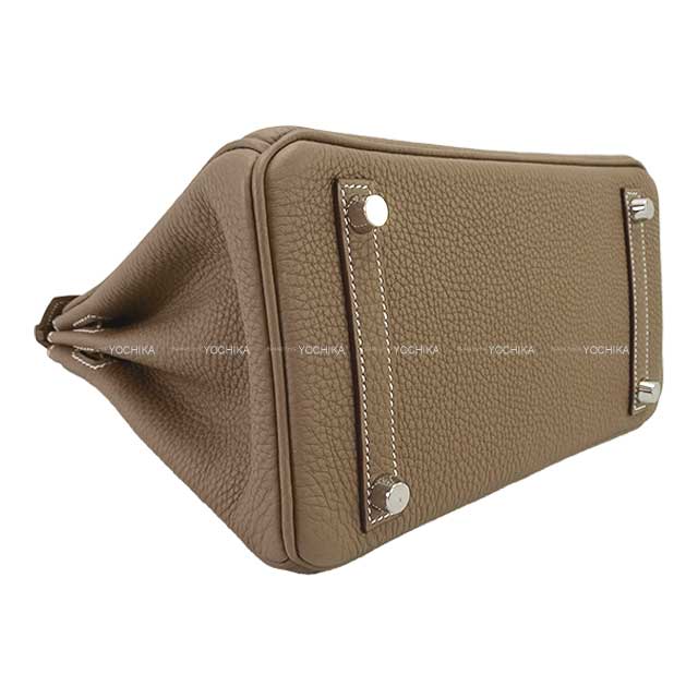 HERMES Handbag Birkin25 Etoupe Veau Togo Mat Silver HW Stamp K[BRAND NEW][Authentic]