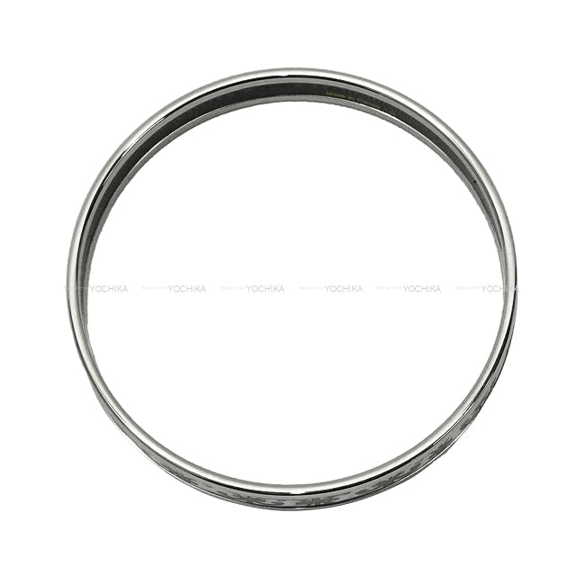 HERMES bangle Email PM Balcons du Guadalquivir Blanc (White)/Silver Enamel /silver plated[EXCELLENT][Authentic]