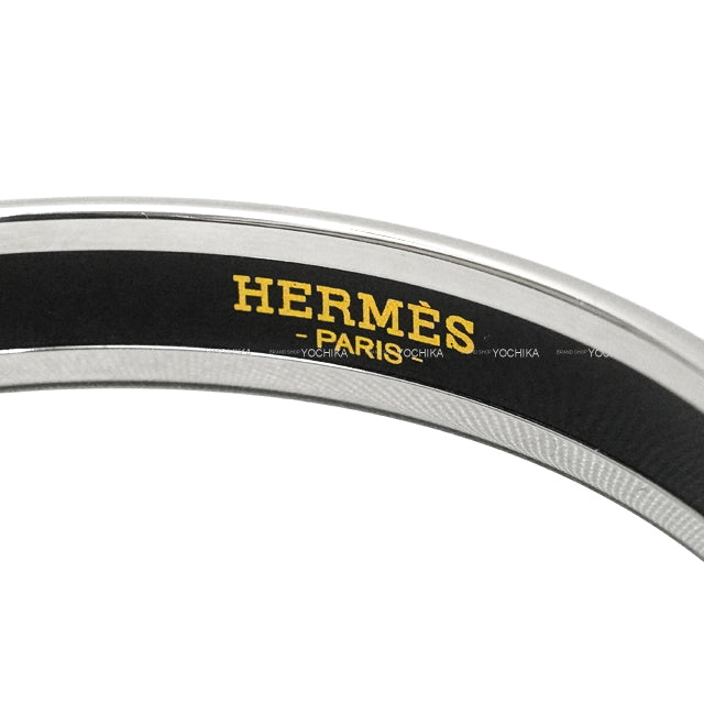 HERMES bangle Email PM Balcons du Guadalquivir Blanc (White)/Silver Enamel /silver plated[EXCELLENT][Authentic]