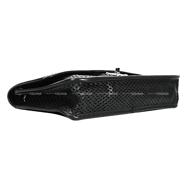 Dubai Limited Edition CHANEL Shoulder bag French Riviera Punching Chain Noir (Black) Mesh Leather Silver HW A67652[EXCELLENT][Authentic]