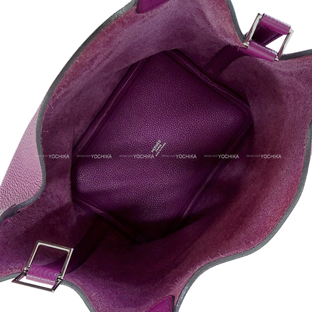 [Pre-loved] HERMES Handbag Picotin Lock 18 PM Anemone Taurillon Maurice Silver HW Stamp D[LIKE NEW][Authentic]