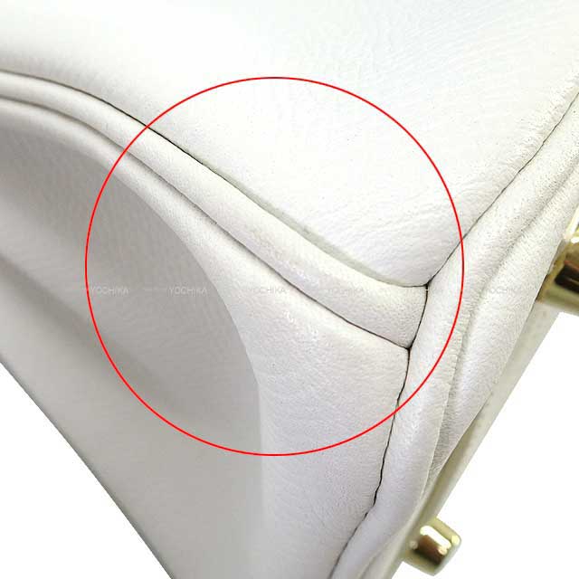 [Pre-loved] HERMES Handbag Birkin25 Blanc (White) Veau Epsom Gold HW Stamp □K[LIKE NEW][Authentic]