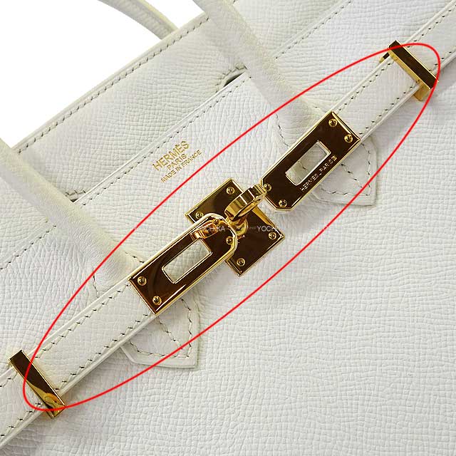 [Pre-loved] HERMES Handbag Birkin25 Blanc (White) Veau Epsom Gold HW Stamp □K[LIKE NEW][Authentic]