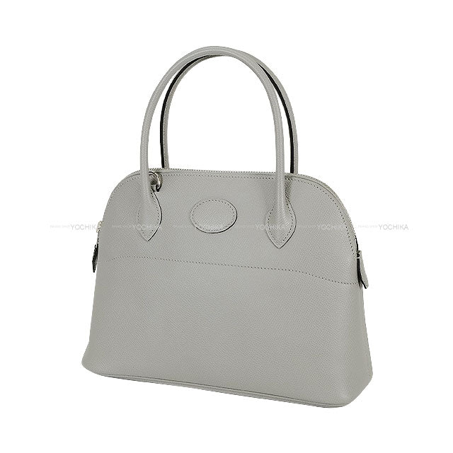 [Pre-loved] HERMES Shoulder bag Bolide27 Gris Mouette Veau Epsom Silver HW Stamp A[LIKE NEW][Authentic]