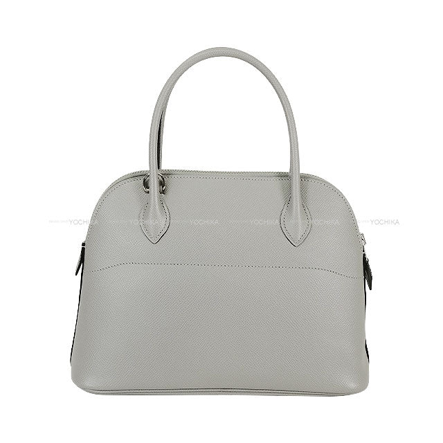 [Pre-loved] HERMES Shoulder bag Bolide27 Gris Mouette Veau Epsom Silver HW Stamp A[LIKE NEW][Authentic]