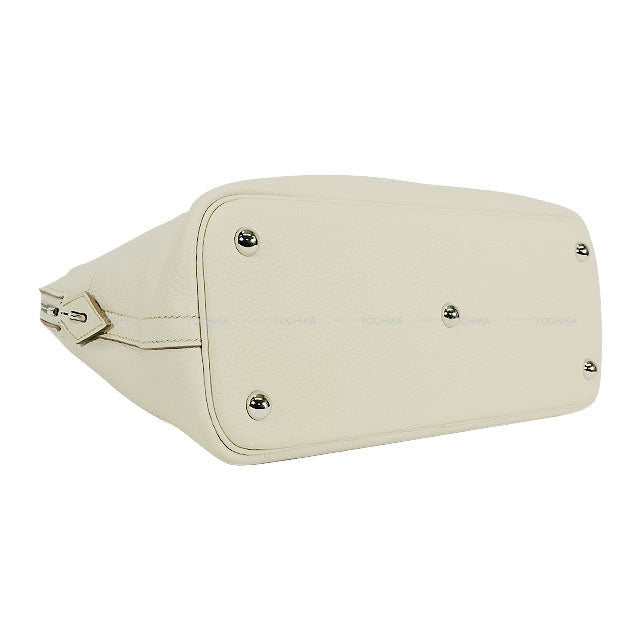 HERMES Shoulder bag Bolide31 Beton Taurillon Clemence Silver HW Stamp C[EXCELLENT][Authentic]