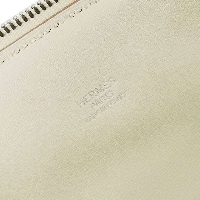 HERMES Shoulder bag Bolide31 Beton Taurillon Clemence Silver HW Stamp C[EXCELLENT][Authentic]