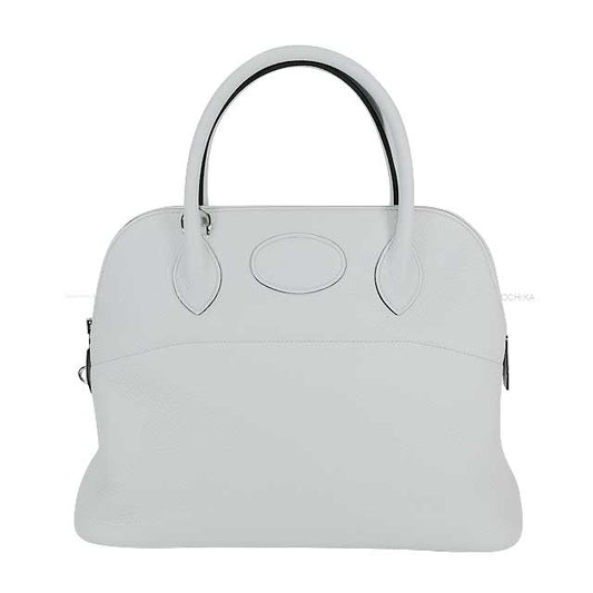HERMES Shoulder bag Bolide31 Bleu Pale Taurillon Clemence Silver HW Stamp C[EXCELLENT][Authentic]