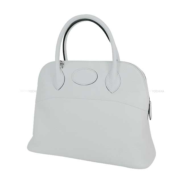 HERMES Shoulder bag Bolide31 Bleu Pale Taurillon Clemence Silver HW Stamp C[EXCELLENT][Authentic]