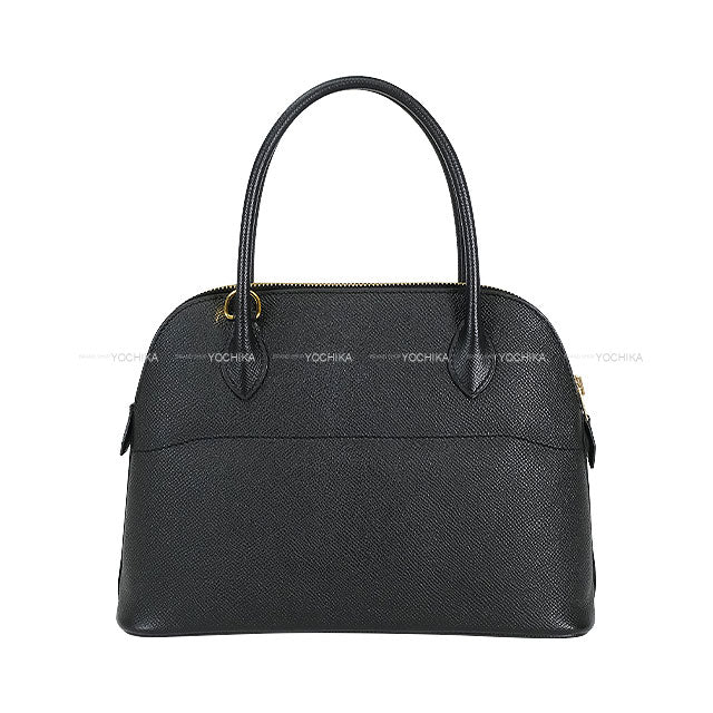 [Pre-loved] HERMES Shoulder bag Bolide27 Noir (Black) Veau Epsom Gold HW Stamp Y[USED SA][Authentic]