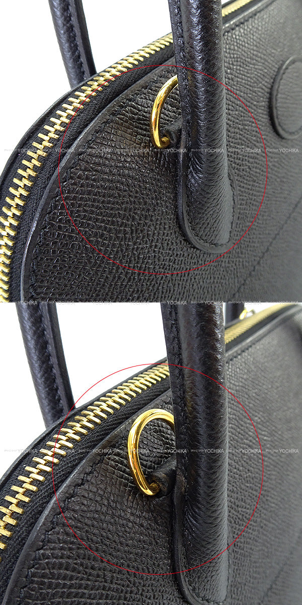 [Pre-loved] HERMES Shoulder bag Bolide27 Noir (Black) Veau Epsom Gold HW Stamp Y[USED SA][Authentic]