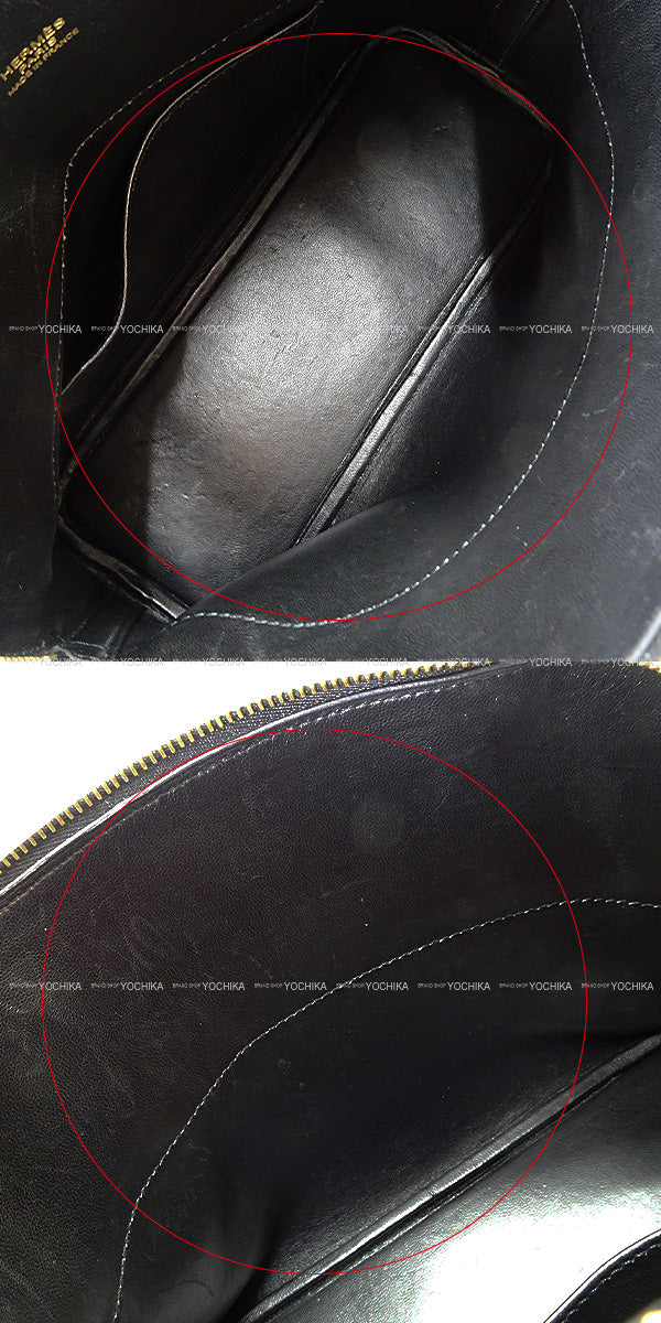 [Pre-loved] HERMES Shoulder bag Bolide27 Noir (Black) Veau Epsom Gold HW Stamp Y[USED SA][Authentic]