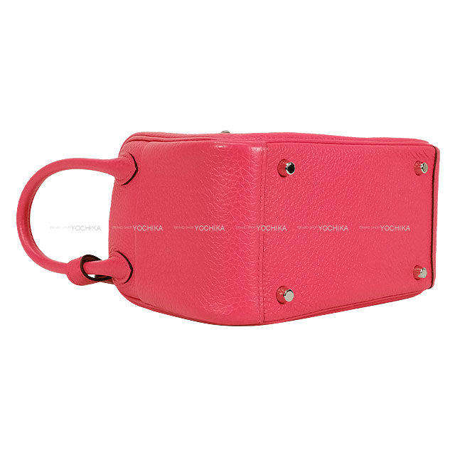 [Pre-loved] HERMES Shoulder bag Lindy mini 20 Rose Extreme Taurillon Clemence Silver HW Stamp Z[LIKE NEW][Authentic]