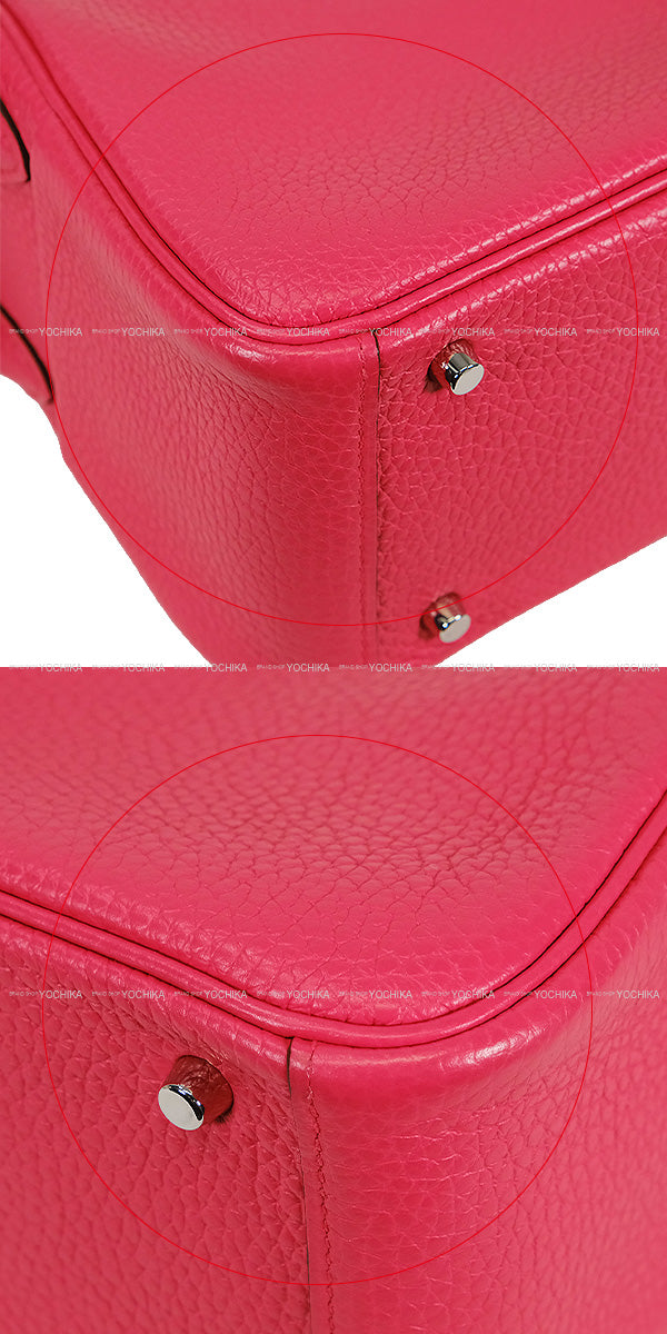 [Pre-loved] HERMES Shoulder bag Lindy mini 20 Rose Extreme Taurillon Clemence Silver HW Stamp Z[LIKE NEW][Authentic]