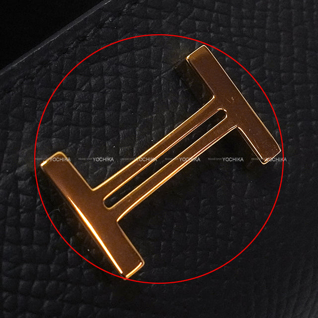 HERMES key case Barn 4-Key Holder Noir (Black) Veau Epsom Gold HW Stamp W[EXCELLENT][Authentic]