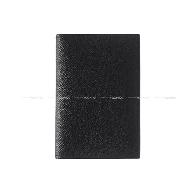 HERMES card holder MC2 Euclide Noir (Black) Veau Epsom Stamp B[EXCELLENT][Authentic]