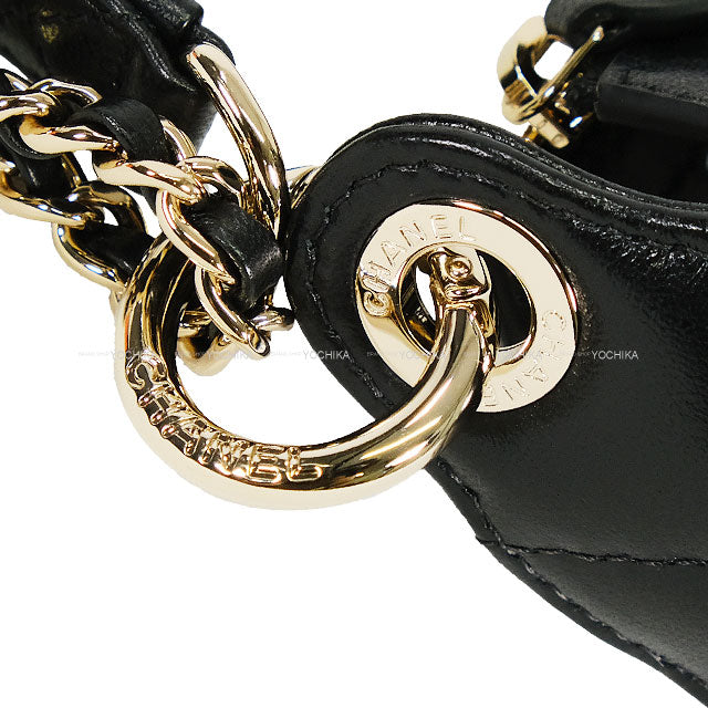 2025SS CHANEL Clutch bag Chain Coco mark Noir (Black) Mesh/Shiny Calf Champagne Gold HW AP4573[BRAND NEW][Authentic]