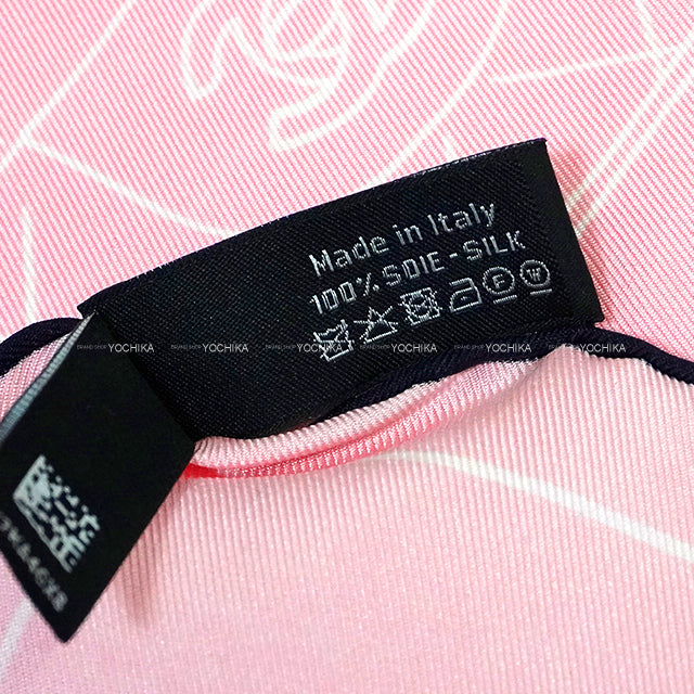 2024SS CHANEL scarf Coco mark Iconic Logo Pink Silk AA9820[BRAND NEW][Authentic]
