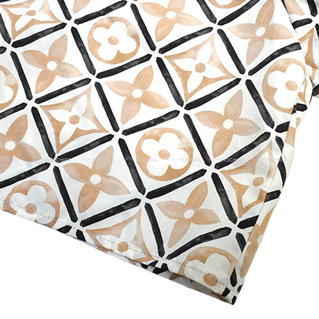 2023SS LOUIS VUITTON Blouse Women's Top Cape By the Pool Cropped Beige/Blanc (White)/Noir (Black) Cotton #38 1ABPW6[EXCELLENT][Authentic]