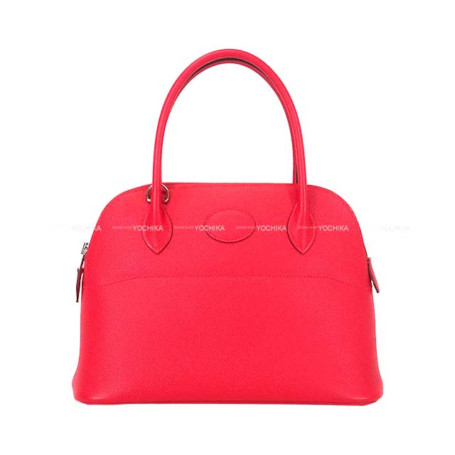 [Pre-loved] HERMES Shoulder bag Bolide27 Rose Extreme Veau Epsom Silver HW Stamp D[LIKE NEW][Authentic]
