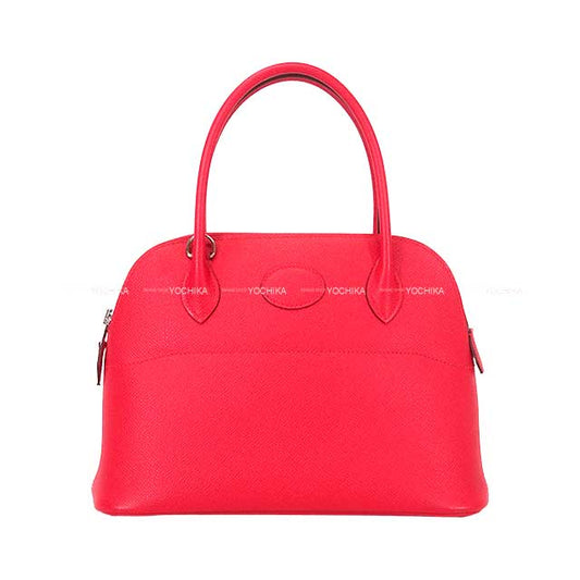 [Pre-loved] HERMES Shoulder bag Bolide27 Rose Extreme Veau Epsom Silver HW Stamp D[LIKE NEW][Authentic]