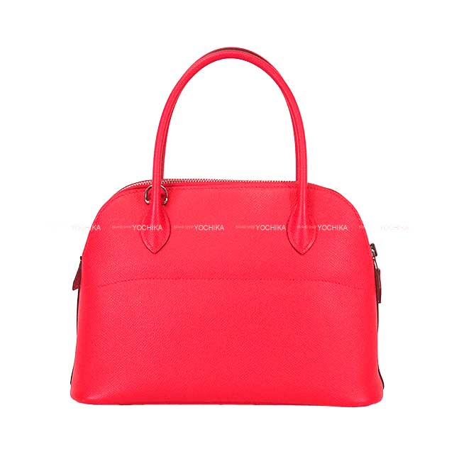 [Pre-loved] HERMES Shoulder bag Bolide27 Rose Extreme Veau Epsom Silver HW Stamp D[LIKE NEW][Authentic]