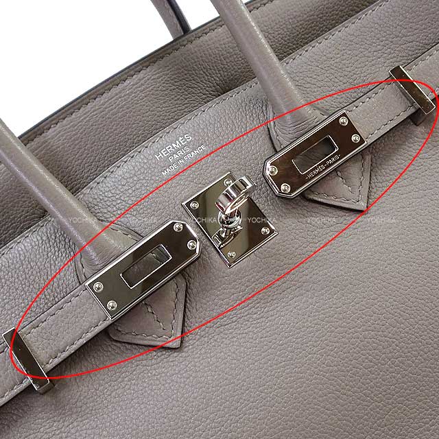 [Pre-loved] HERMES Handbag Birkin25 Gris Asphalte Taurillon Novillo Silver HW Stamp Y[USED SA][Authentic]