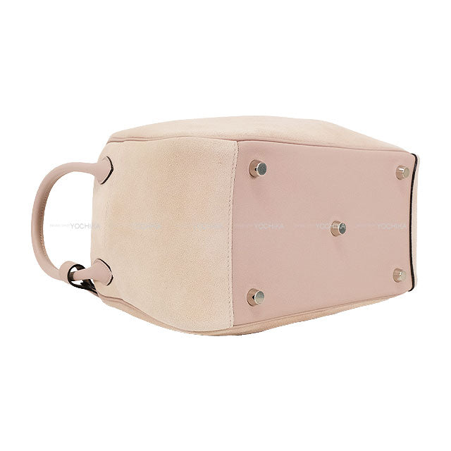 HERMES Shoulder bag Lindy 26 Glycine Veau Swift/Grizzly Silver HW Stamp X[EXCELLENT][Authentic]