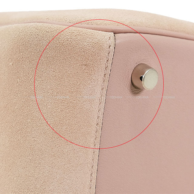 HERMES Shoulder bag Lindy 26 Glycine Veau Swift/Grizzly Silver HW Stamp X[EXCELLENT][Authentic]