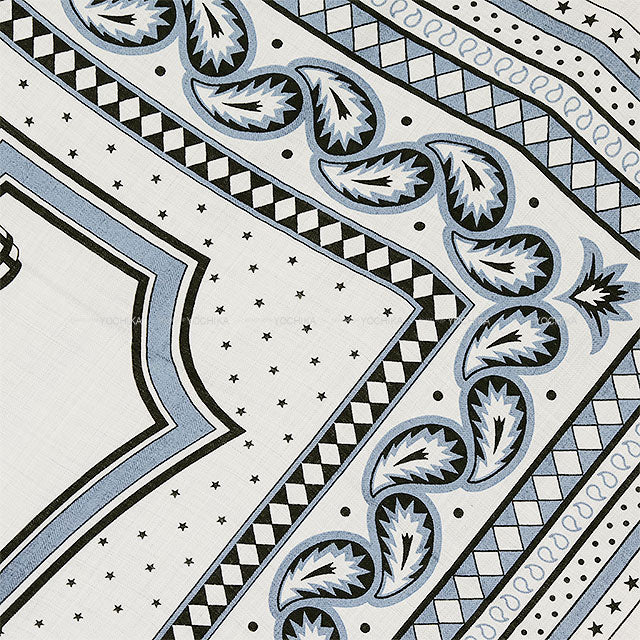 2024AW HERMES scarf Carre 140 chariot wheel Glycine/Ardoise/Black Cashmere70% / Silk30%[BRAND NEW][Authentic]