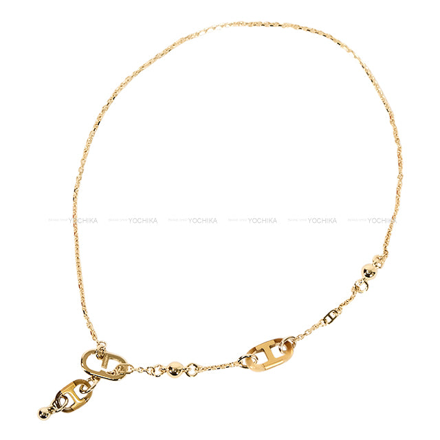 HERMES necklace Sur Mer Au Cur du Faubourg Choker Clochette Gold Buffalo Horn/Metal Gold HW[EXCELLENT][Authentic]