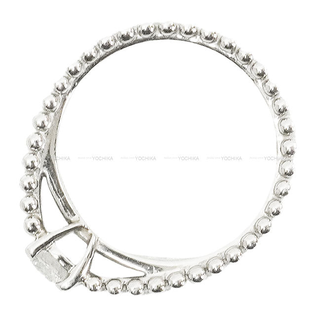 Van Cleef & Arpels ring SOLITAIRE Estelle Silver Pt950/Diamond #48 VCARG30048[ALMOST NEW][Authentic]