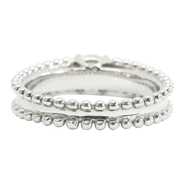 Van Cleef & Arpels ring SOLITAIRE Estelle Silver Pt950/Diamond #48 VCARG30048[ALMOST NEW][Authentic]