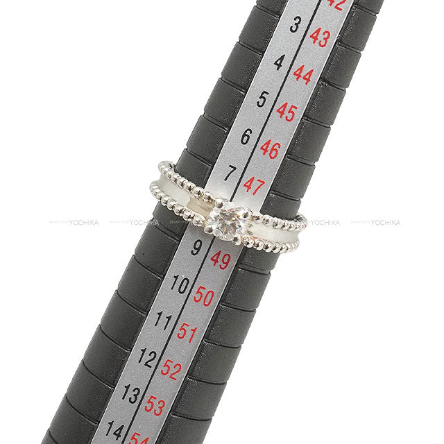 Van Cleef & Arpels ring SOLITAIRE Estelle Silver Pt950/Diamond #48 VCARG30048[ALMOST NEW][Authentic]
