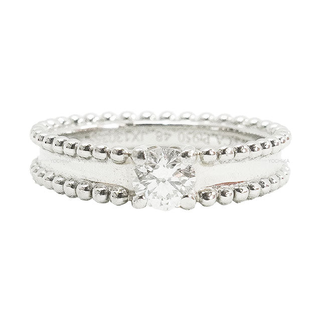Van Cleef & Arpels ring SOLITAIRE Estelle Silver Pt950/Diamond #48 VCARG30048[ALMOST NEW][Authentic]
