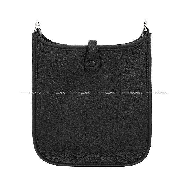 HERMES Shoulder bag Evelyne 16 TPM Sangles Caval Noir (Black)/Blanc (White) Taurillon Clemence Silver HW Stamp K[BRAND NEW][Authentic]