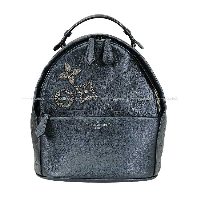 LOUIS VUITTON Backpack/daypack/Ruck sack Sorbonne flower Footprint Navy Mat Silver HW M43741[EXCELLENT][Authentic]